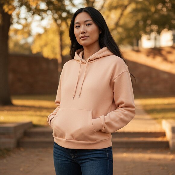 H&M Divided Pink Cropped Hoodie Sweatshirt Women’s Sz XS Drawstring Long Sleeve - Picture 11 of 11